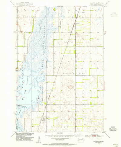 United States Geological Survey Houghton, SD (1953, 24000-Scale) digital map