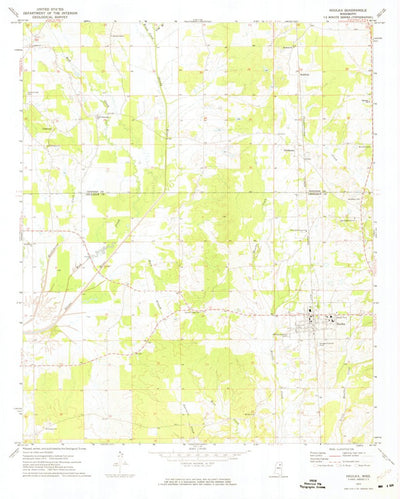 United States Geological Survey Houlka, MS (1972, 24000-Scale) digital map