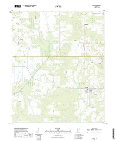United States Geological Survey Houlka, MS (2021, 24000-Scale) digital map