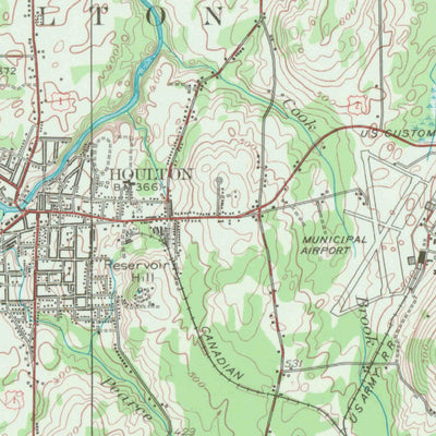 United States Geological Survey Houlton, ME (1951, 62500-Scale) digital map