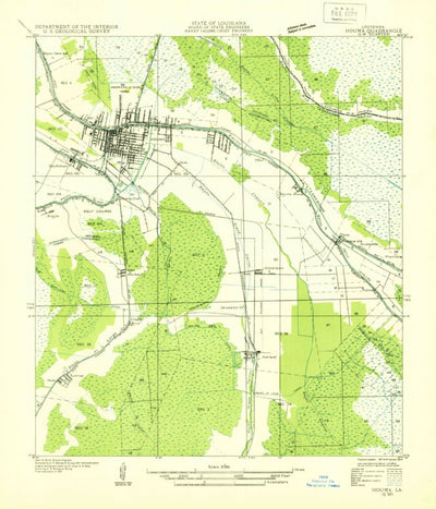 United States Geological Survey Houma, LA (1932, 31680-Scale) digital map