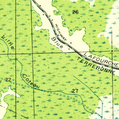 United States Geological Survey Houma, LA (1932, 31680-Scale) digital map