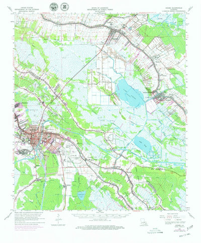 United States Geological Survey Houma, LA (1963, 62500-Scale) digital map