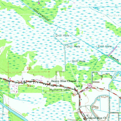 United States Geological Survey Houma, LA (1963, 62500-Scale) digital map