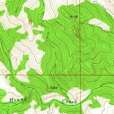 United States Geological Survey Hound Creek Reservoir, MT (1961, 24000-Scale) digital map