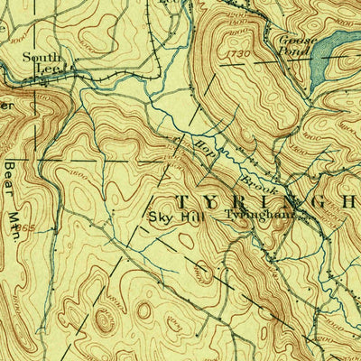 United States Geological Survey Housatonic, MA-NY-CT (1899, 125000-Scale) digital map
