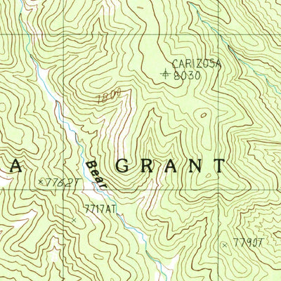 United States Geological Survey House Canyon, NM (1987, 24000-Scale) digital map