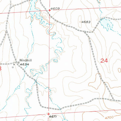 United States Geological Survey House Creek, WY (1954, 24000-Scale) digital map