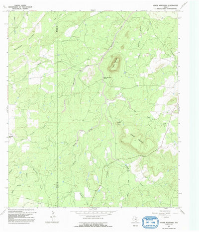 United States Geological Survey House Mountain, TX (1967, 24000-Scale) digital map
