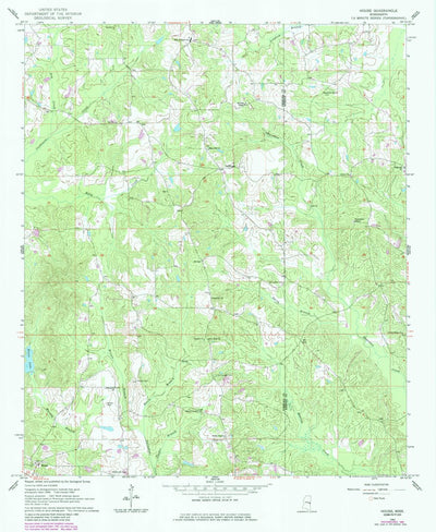 United States Geological Survey House, MS (1962, 24000-Scale) digital map