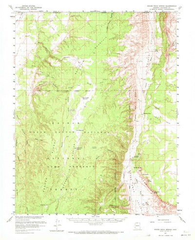 United States Geological Survey House Rock Spring, AZ (1957, 62500-Scale) digital map