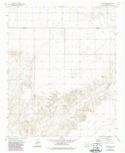 United States Geological Survey House SE, NM (1973, 24000-Scale) digital map
