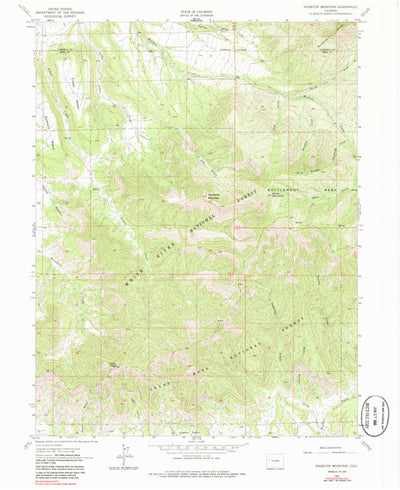 United States Geological Survey Housetop Mountain, CO (1962, 24000-Scale) digital map
