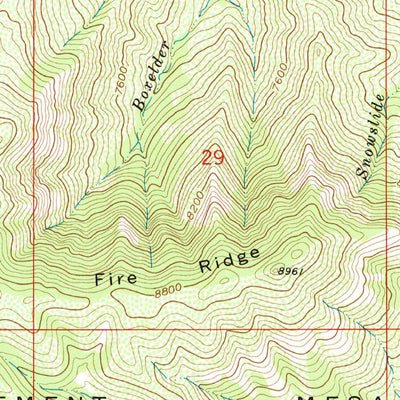 United States Geological Survey Housetop Mountain, CO (1962, 24000-Scale) digital map