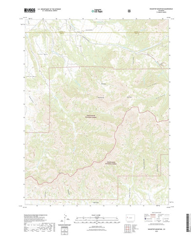 United States Geological Survey Housetop Mountain, CO (2022, 24000-Scale) digital map