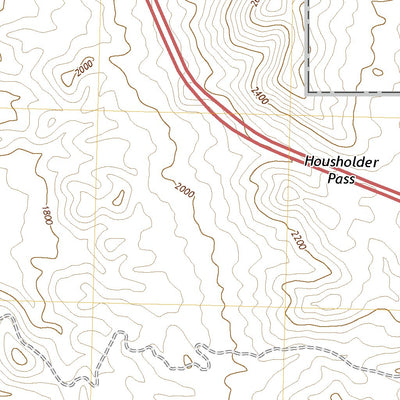 United States Geological Survey Housholder Pass, AZ (2021, 24000-Scale) digital map