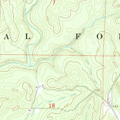 United States Geological Survey Houston, AL (1969, 24000-Scale) digital map