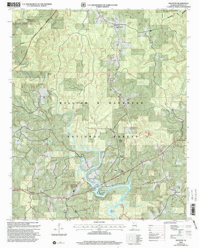 United States Geological Survey Houston, AL (2000, 24000-Scale) digital map