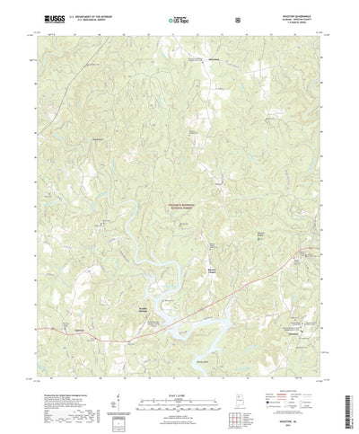 United States Geological Survey Houston, AL (2021, 24000-Scale) digital map