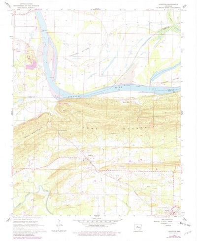 United States Geological Survey Houston, AR (1961, 24000-Scale) digital map
