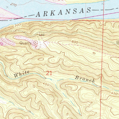 United States Geological Survey Houston, AR (1961, 24000-Scale) digital map