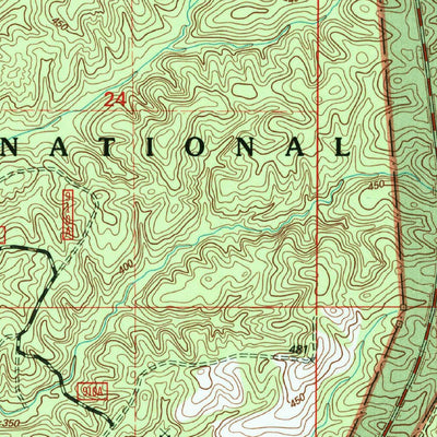 United States Geological Survey Houston East, MS (2000, 24000-Scale) digital map