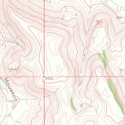 United States Geological Survey Houston Gulch, CO (1962, 24000-Scale) digital map
