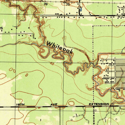 United States Geological Survey Houston Heights, TX (1946, 31680-Scale) digital map