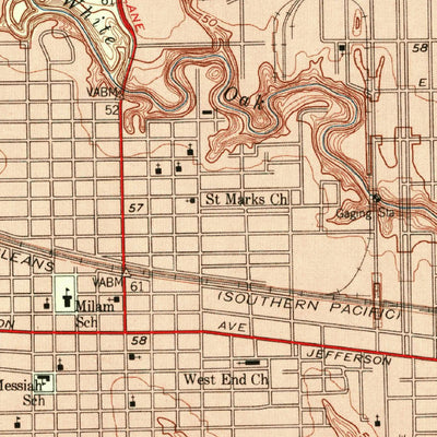 United States Geological Survey Houston Heights, TX (1955, 24000-Scale) digital map