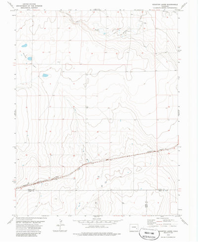 United States Geological Survey Houston Lakes, CO (1978, 24000-Scale) digital map
