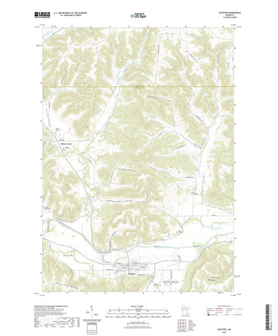 United States Geological Survey Houston, MN (2022, 24000-Scale) digital map