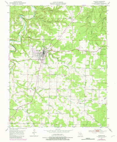 United States Geological Survey Houston, MO (1951, 24000-Scale) digital map
