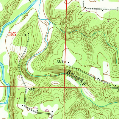 United States Geological Survey Houston, MO (1951, 24000-Scale) digital map