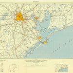 United States Geological Survey Houston, TX (1950, 250000-Scale) digital map