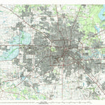 United States Geological Survey Houston, TX (1992, 100000-Scale) digital map