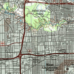 United States Geological Survey Houston, TX (1992, 100000-Scale) digital map