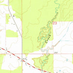 United States Geological Survey Houston West, MS (1972, 24000-Scale) digital map