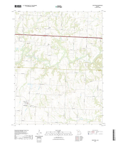 United States Geological Survey Houstonia, MO (2021, 24000-Scale) digital map