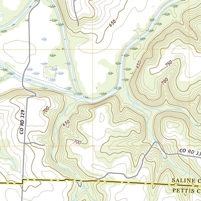 United States Geological Survey Houstonia, MO (2021, 24000-Scale) digital map