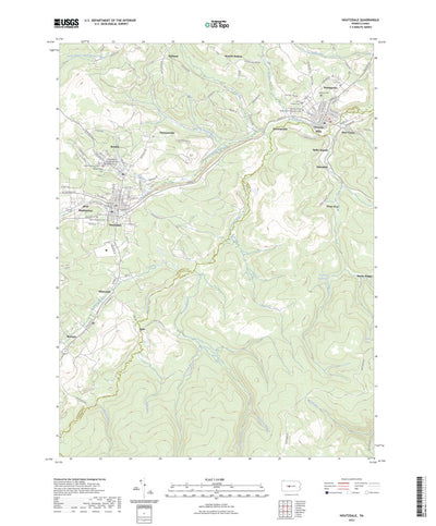 United States Geological Survey Houtzdale, PA (2023, 24000-Scale) digital map