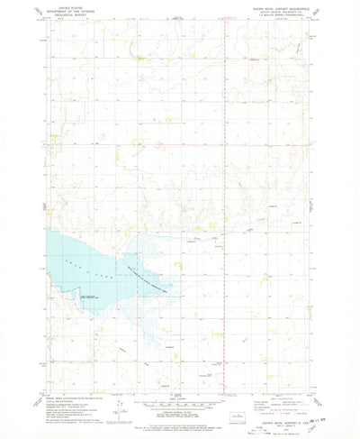 United States Geological Survey Hoven Municipal Airport, SD (1974, 24000-Scale) digital map