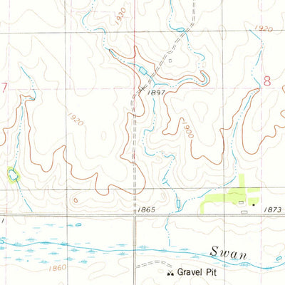 United States Geological Survey Hoven Municipal Airport, SD (1974, 24000-Scale) digital map