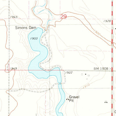 United States Geological Survey Hoven, SD (1974, 24000-Scale) digital map