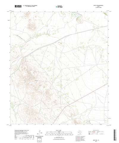 United States Geological Survey Hovey SW, TX (2023, 24000-Scale) digital map