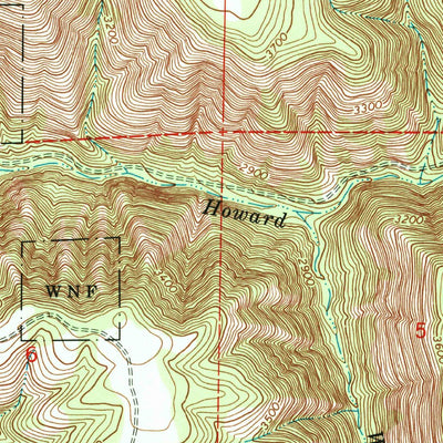 United States Geological Survey Howard Butte, OR (1964, 24000-Scale) digital map