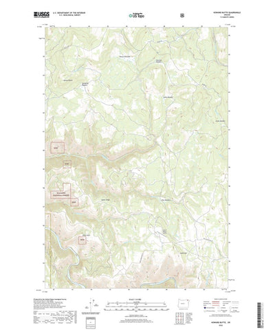 United States Geological Survey Howard Butte, OR (2020, 24000-Scale) digital map