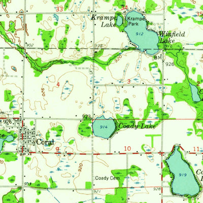 United States Geological Survey Howard City, MI (1959, 62500-Scale) digital map