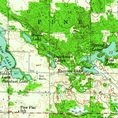 United States Geological Survey Howard City, MI (1959, 62500-Scale) digital map