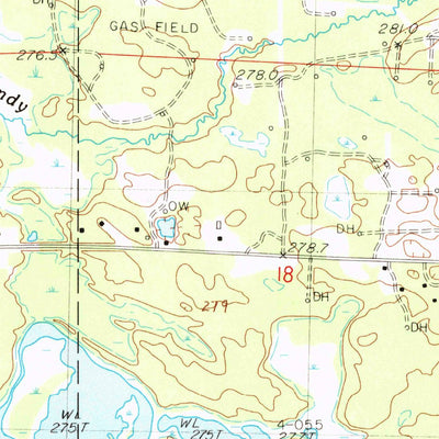 United States Geological Survey Howard City, MI (1985, 24000-Scale) digital map