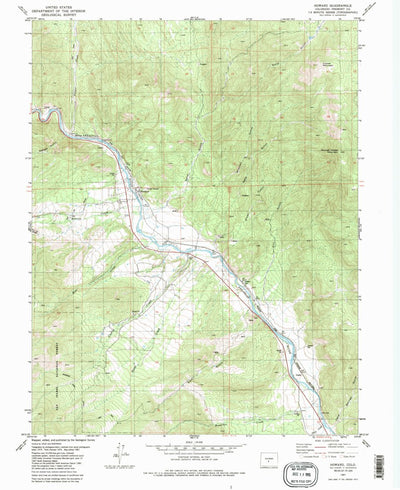 United States Geological Survey Howard, CO (1981, 24000-Scale) digital map